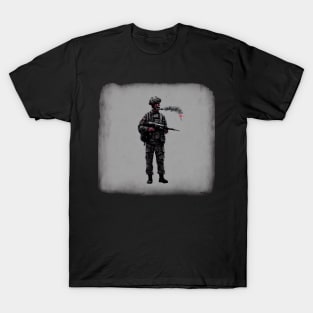 Soldier smoking T-Shirt